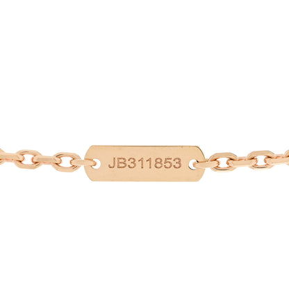 Van Cleef & Arpels 18K Rose Gold Letterwood Magic Alhambra Long Necklace 5 of 5