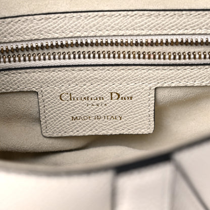 Christian Dior Grained Calfskin Saddle Bag White 8 of 9