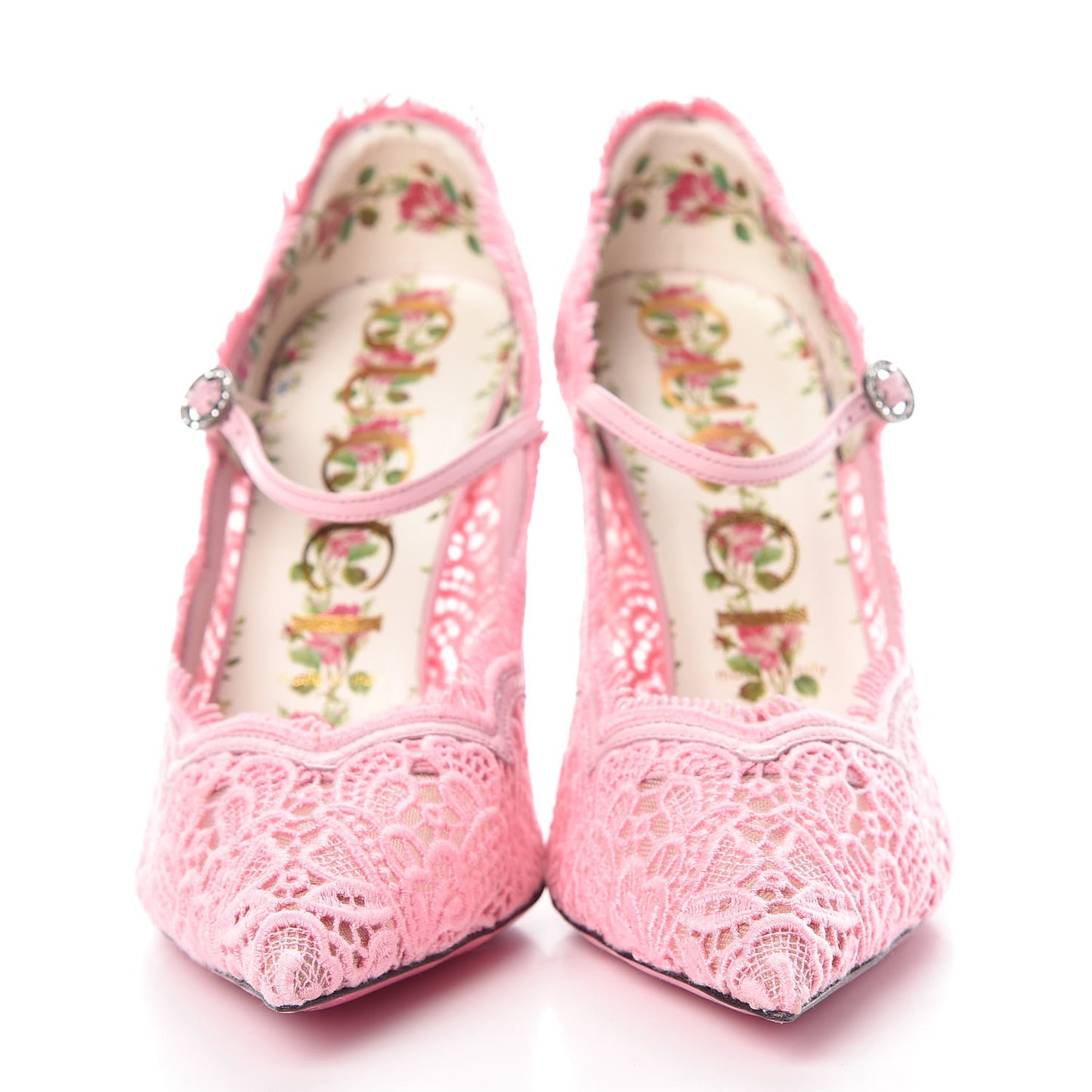 Lace Pizzo Venice Pumps 39.5 Sugar Pink