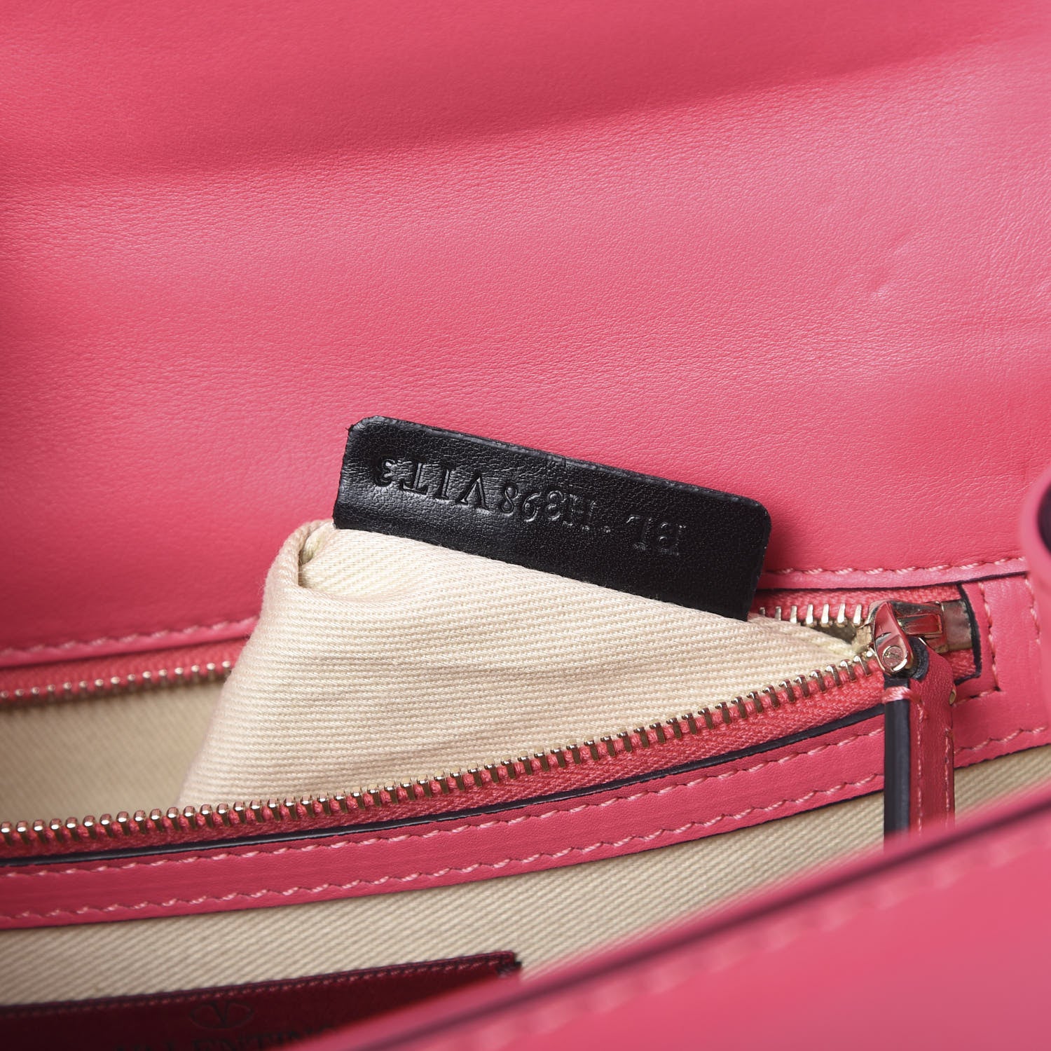 Valentino Garavani Vitello Medium Glam Lock Rockstud Flap Deep Rose 6 of 13