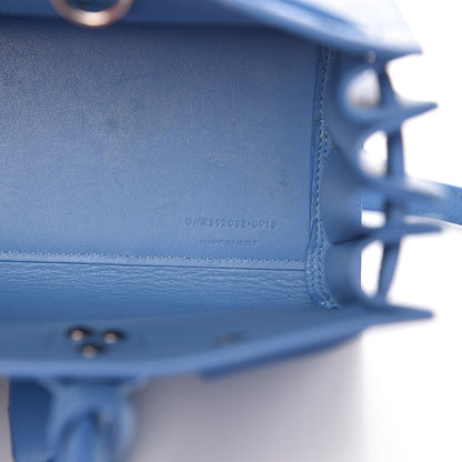 Saint Laurent Grained Calfskin Baby Sac De Jour Blue Clair 9 of 13