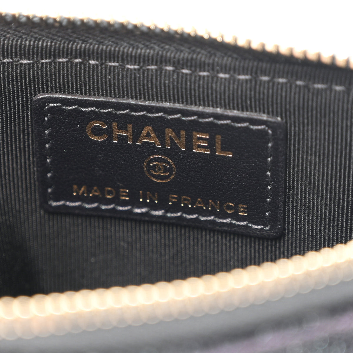 Chanel Iridescent Caviar Quilted Classic iPhone Pouch Black 6 of 8