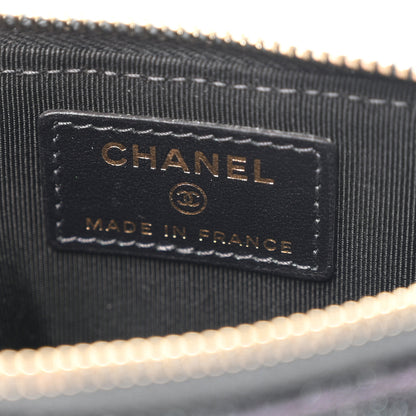 Chanel Iridescent Caviar Quilted Classic iPhone Pouch Black 6 of 8