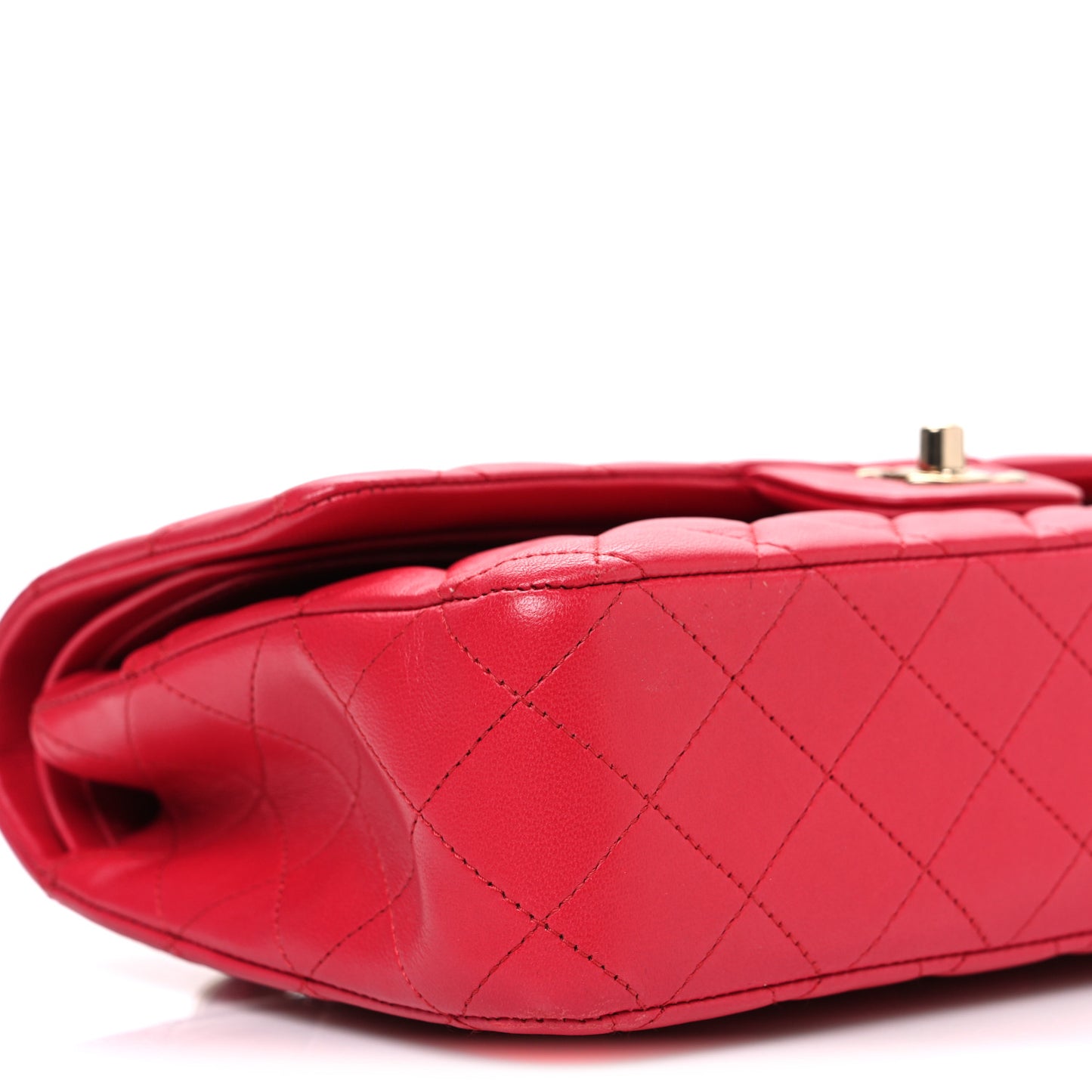 Lambskin Quilted Medium Double Flap Pink