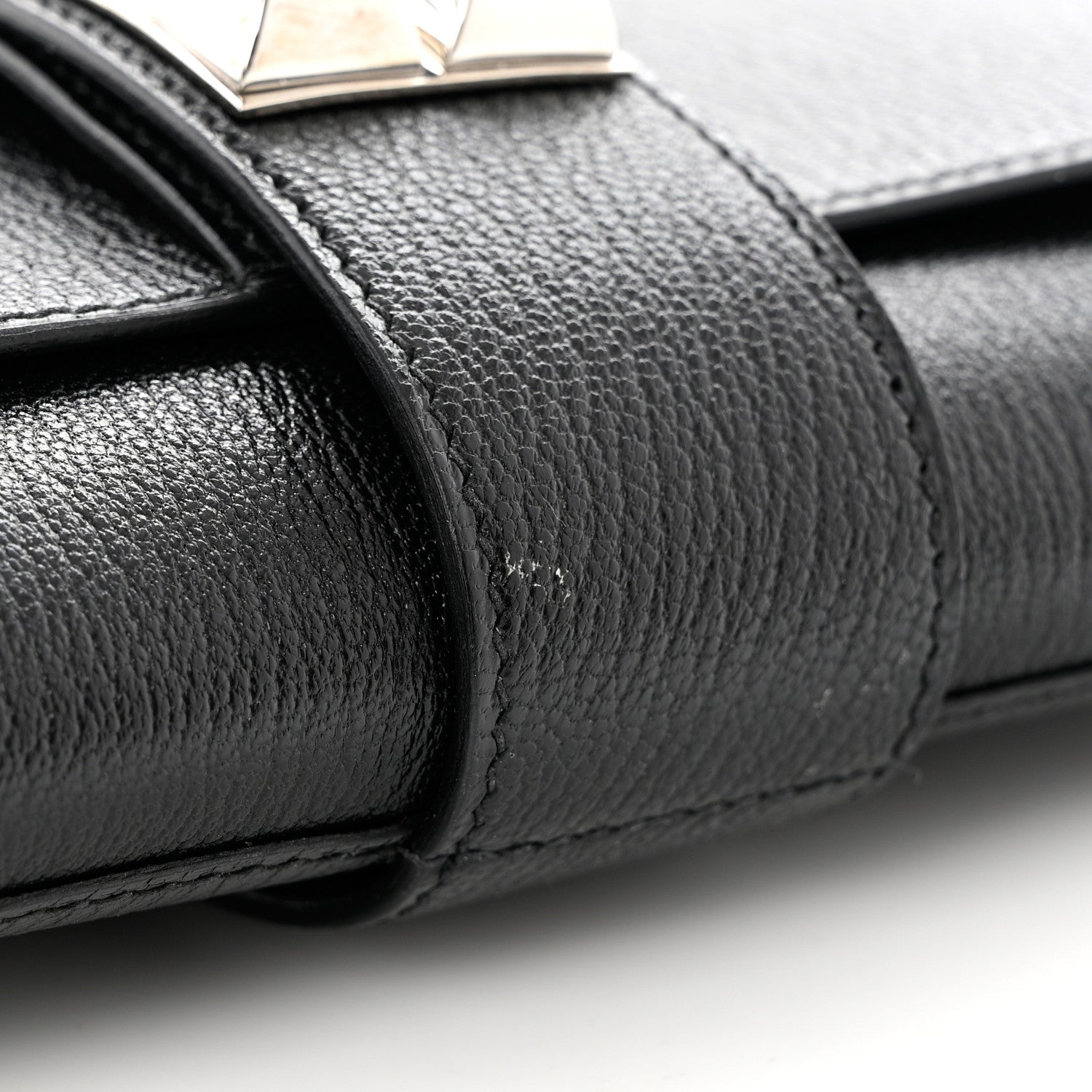 Hermes Chevre Mysore Medor 23 Clutch Black 8 of 9
