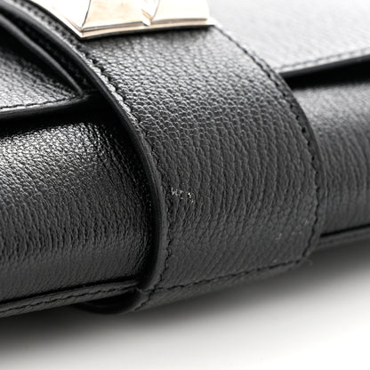 Hermes Chevre Mysore Medor 23 Clutch Black 8 of 9