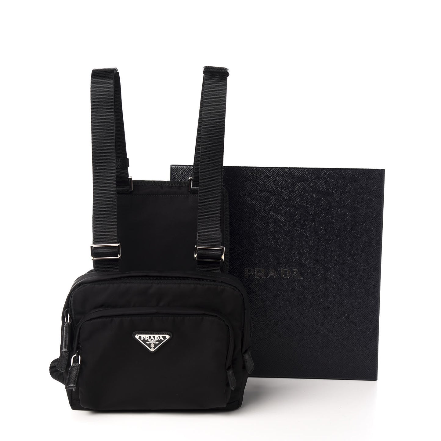 Tessuto Nylon Montagna Harness Bag Black