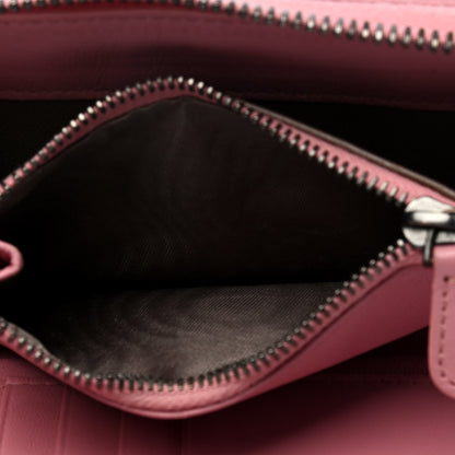 Bottega Veneta Nappa Intrecciato Zip Around Wallet Pink 5 of 8