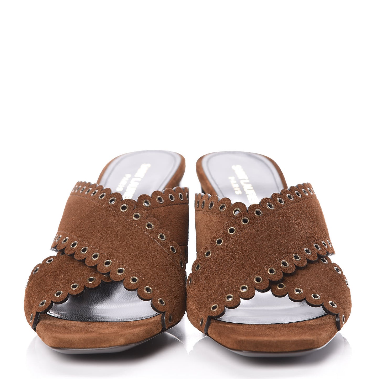 Suede Eyelet LouLou 70 Mules 38 Land