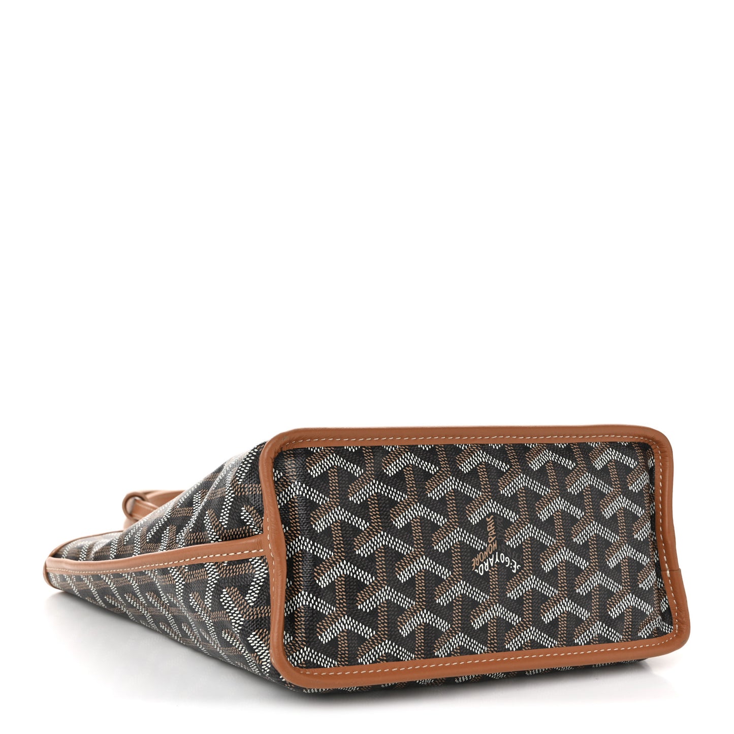 Goyardine Reversible Mini Anjou Black Gold