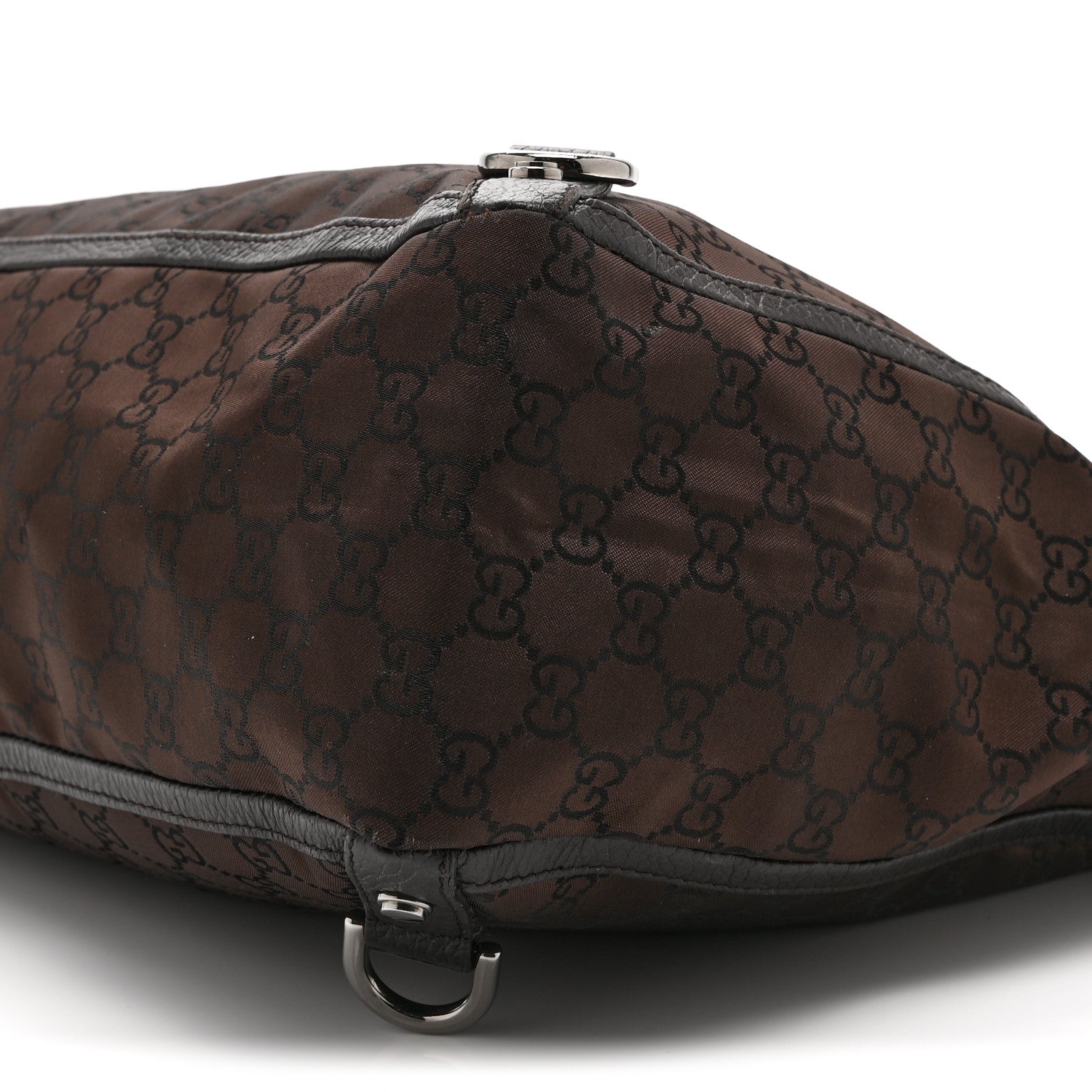 Gucci Nylon Monogram Large Abbey Tote Dark Brown 11 of 11