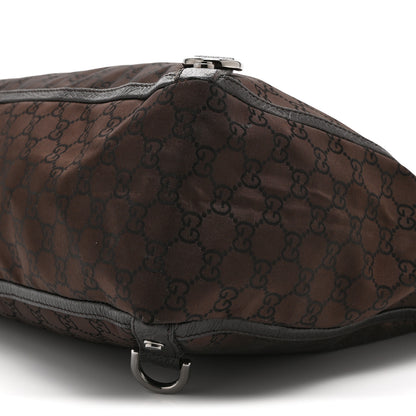 Gucci Nylon Monogram Large Abbey Tote Dark Brown 11 of 11