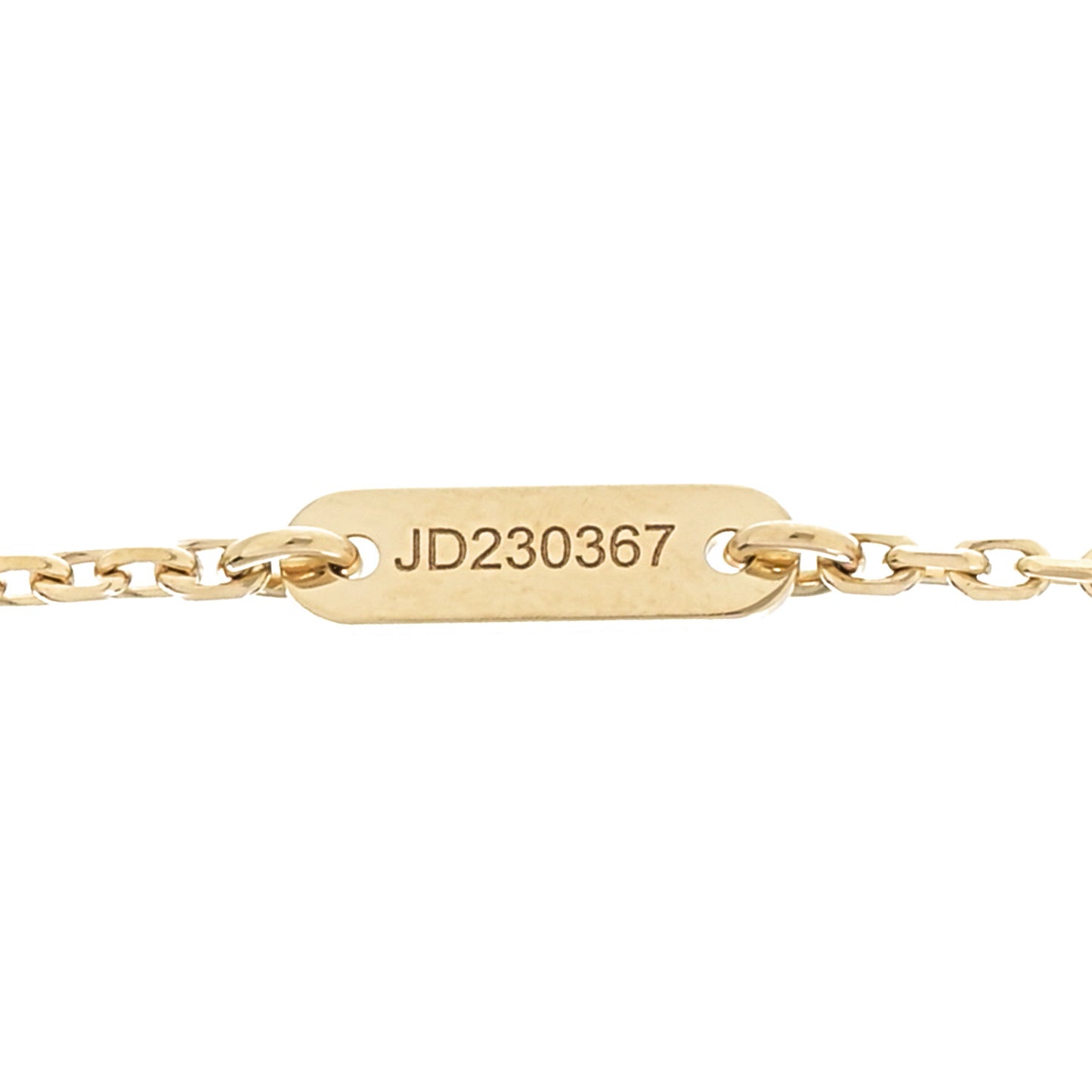 18K Yellow Gold Mother of Pearl Sweet Alhambra Butterfly Pendant Necklace