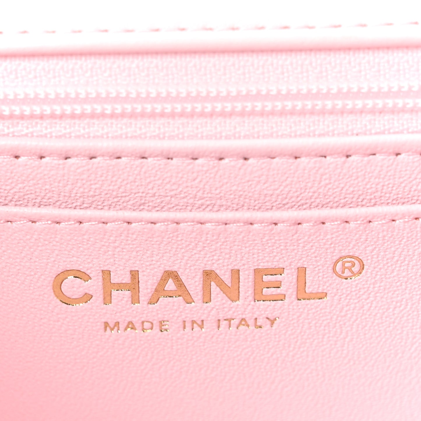 Lambskin Quilted Mini Top Handle Rectangular Flap Light Pink