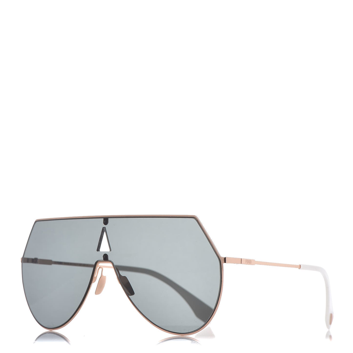 Metal Mirrored Eyeline Sunglasses FF 0193/S Matte Rose Gold