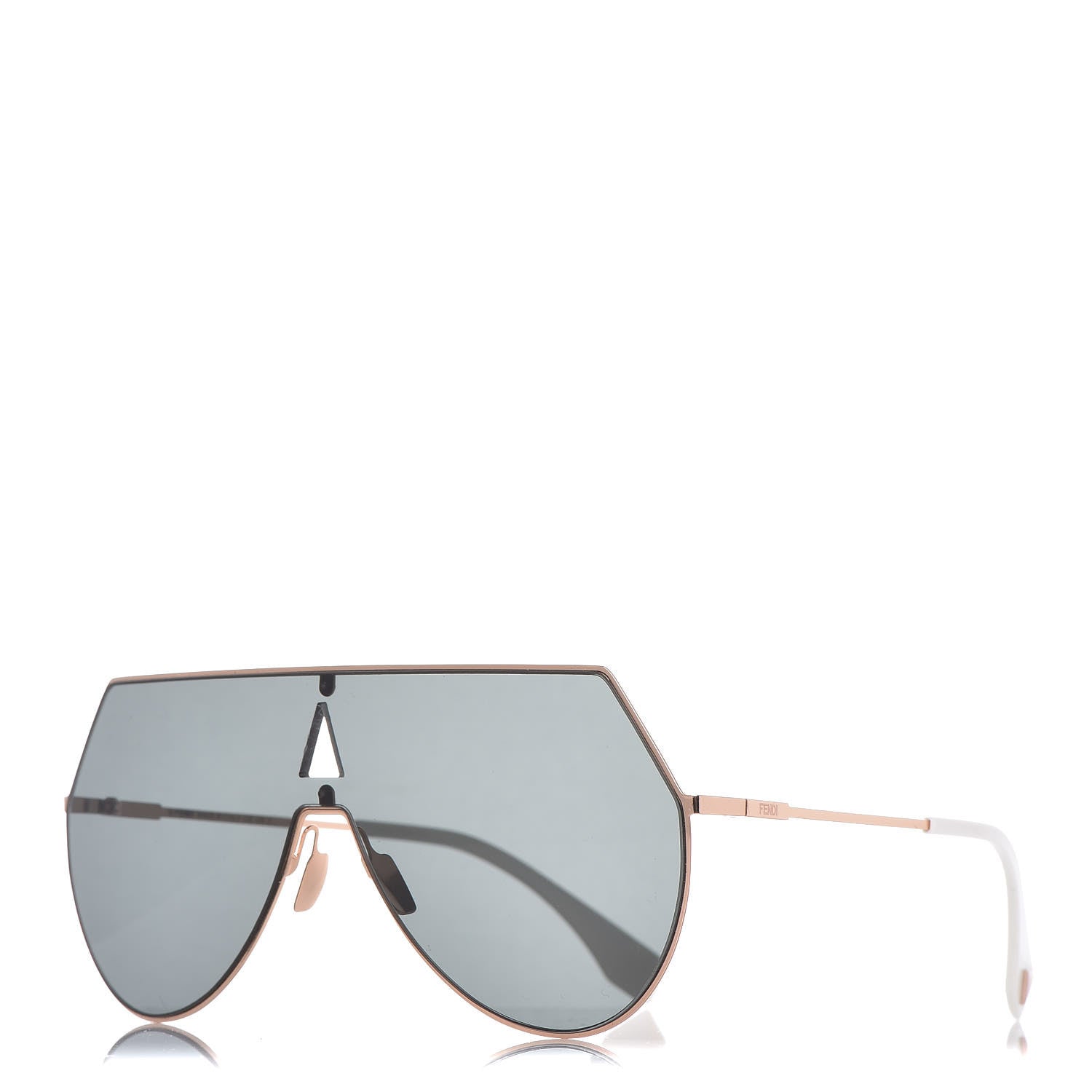 Fendi Metal Mirrored Eyeline Sunglasses FF 0193/S Matte Rose Gold 1 of 8