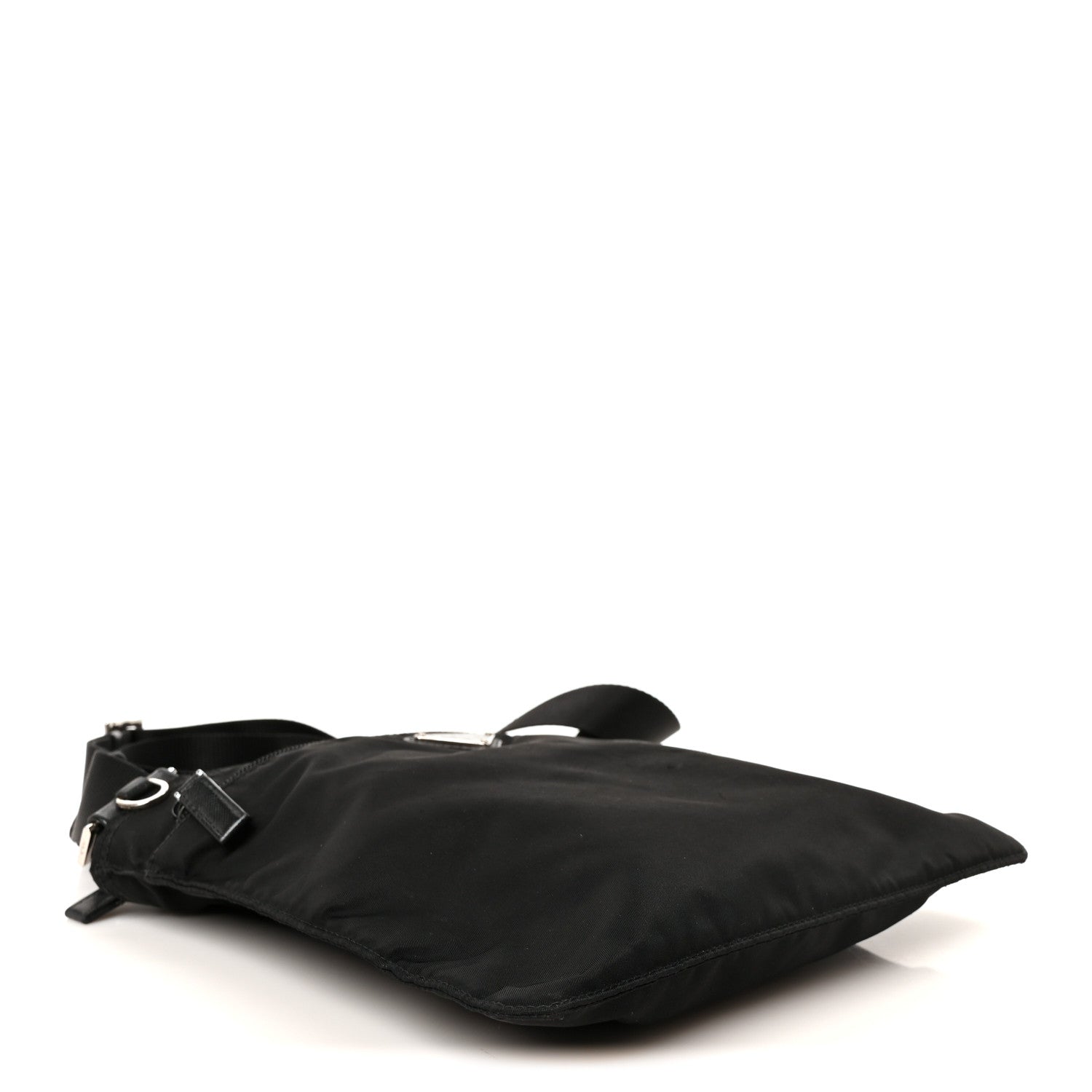Prada Nylon Vela Flat Messenger Bag Black 4 of 10