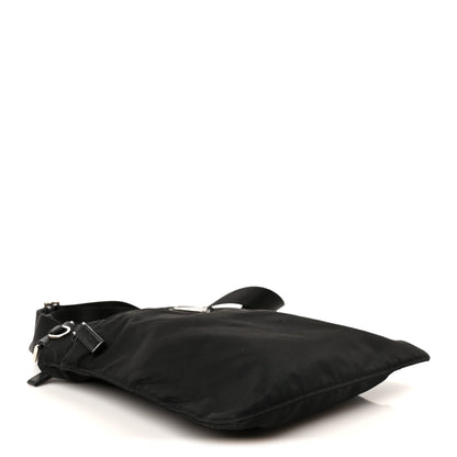 Prada Nylon Vela Flat Messenger Bag Black 4 of 10