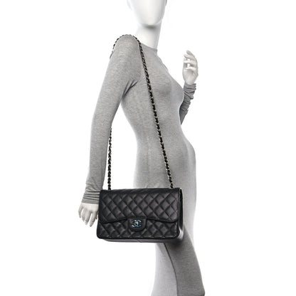 Chanel Caviar Quilted Jumbo Double Flap Black 2 of 11