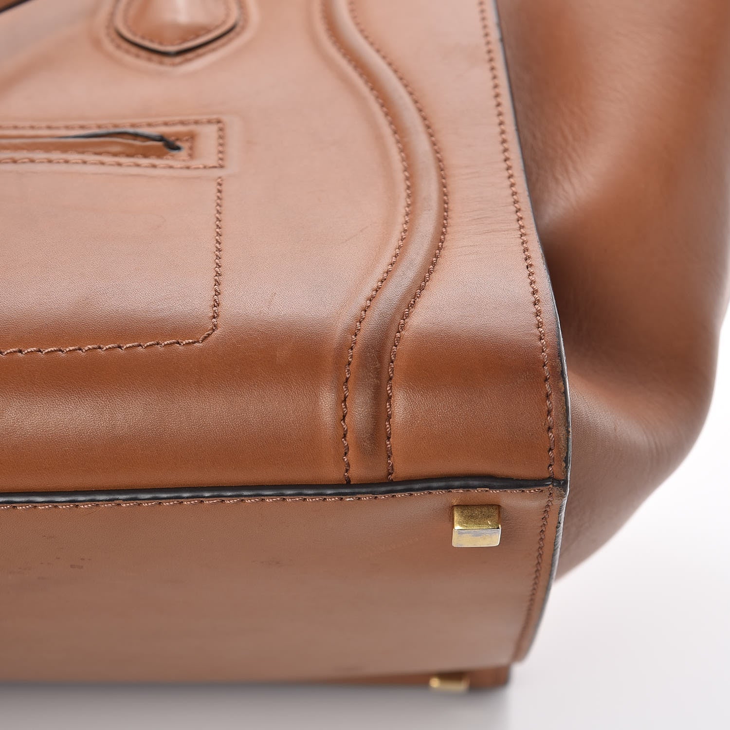 Celine Natural Calfskin Medium Phantom Luggage Tan 24 of 24