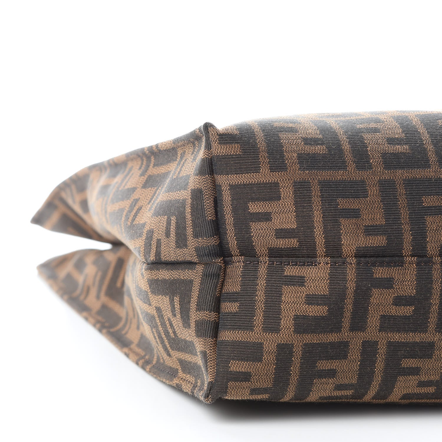 Fendi Zucca Vitello Artic Special Shopping Tote Tobacco Castagna 8 of 9