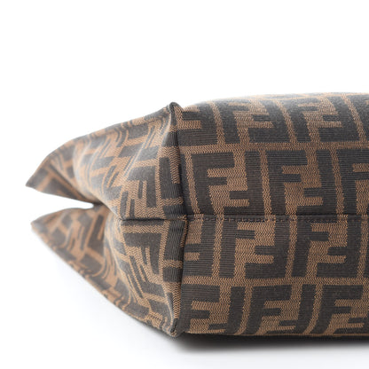 Fendi Zucca Vitello Artic Special Shopping Tote Tobacco Castagna 8 of 9
