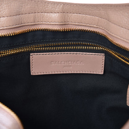 Balenciaga Chevre Gold Metallic Edge Hardware City Rose Des Sables 6 of 14