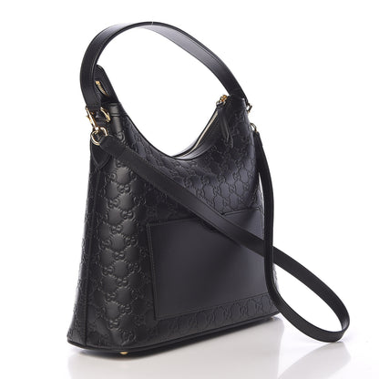Gucci Guccissima Linea A Hobo Black 3 of 11