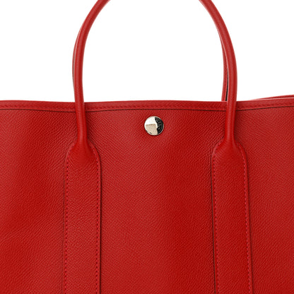 Hermes Epsom Garden Party 30 TPM Rouge Casaque 7 of 9