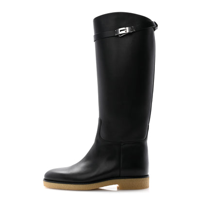 Hermes Box Kelly Jumping Boots 40 Black 1 of 9