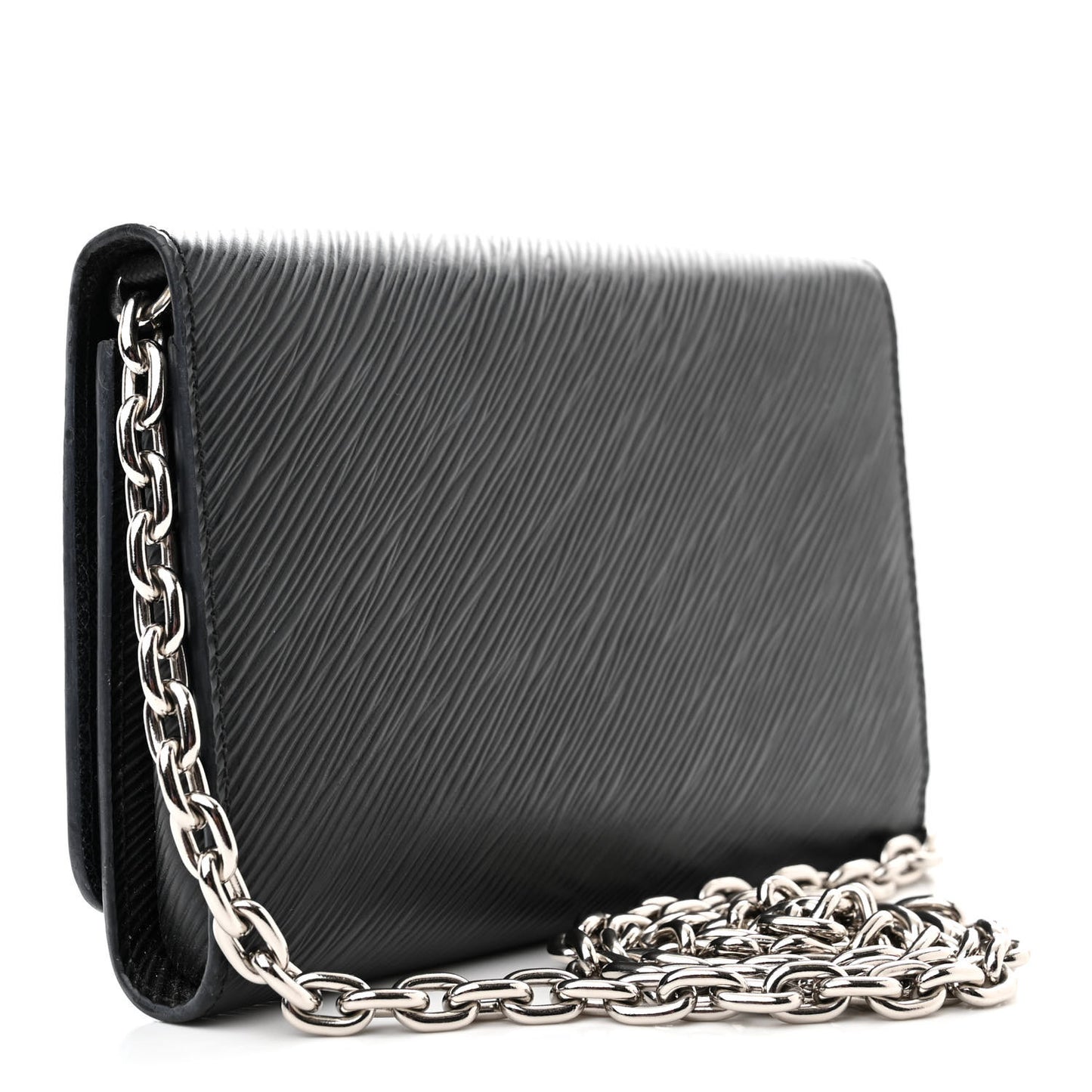 Epi Twist Chain Wallet Black