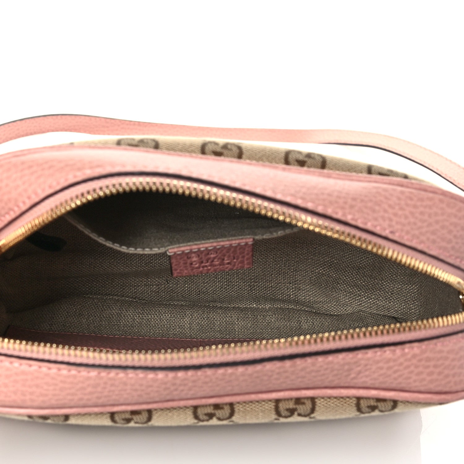 Gucci Monogram Mini Bree Messenger Bag Beige Soft Pink 5 of 12