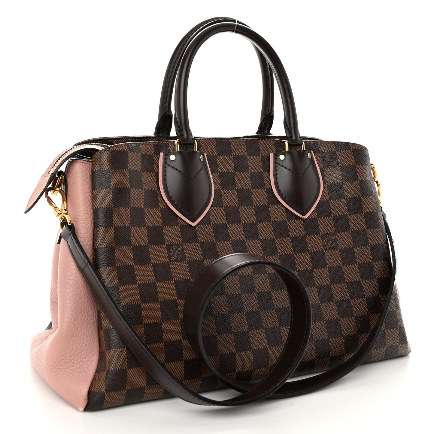 Cuir Taurillon Damier Ebene Normandy Magnolia