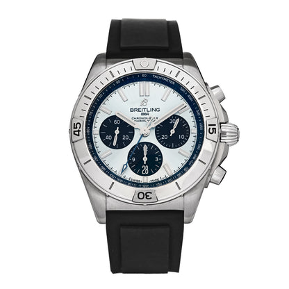 Breitling Stainless Steel Rubber 42mm Chronomat Automatic Watch Ice Blue PB013410 1 of 5