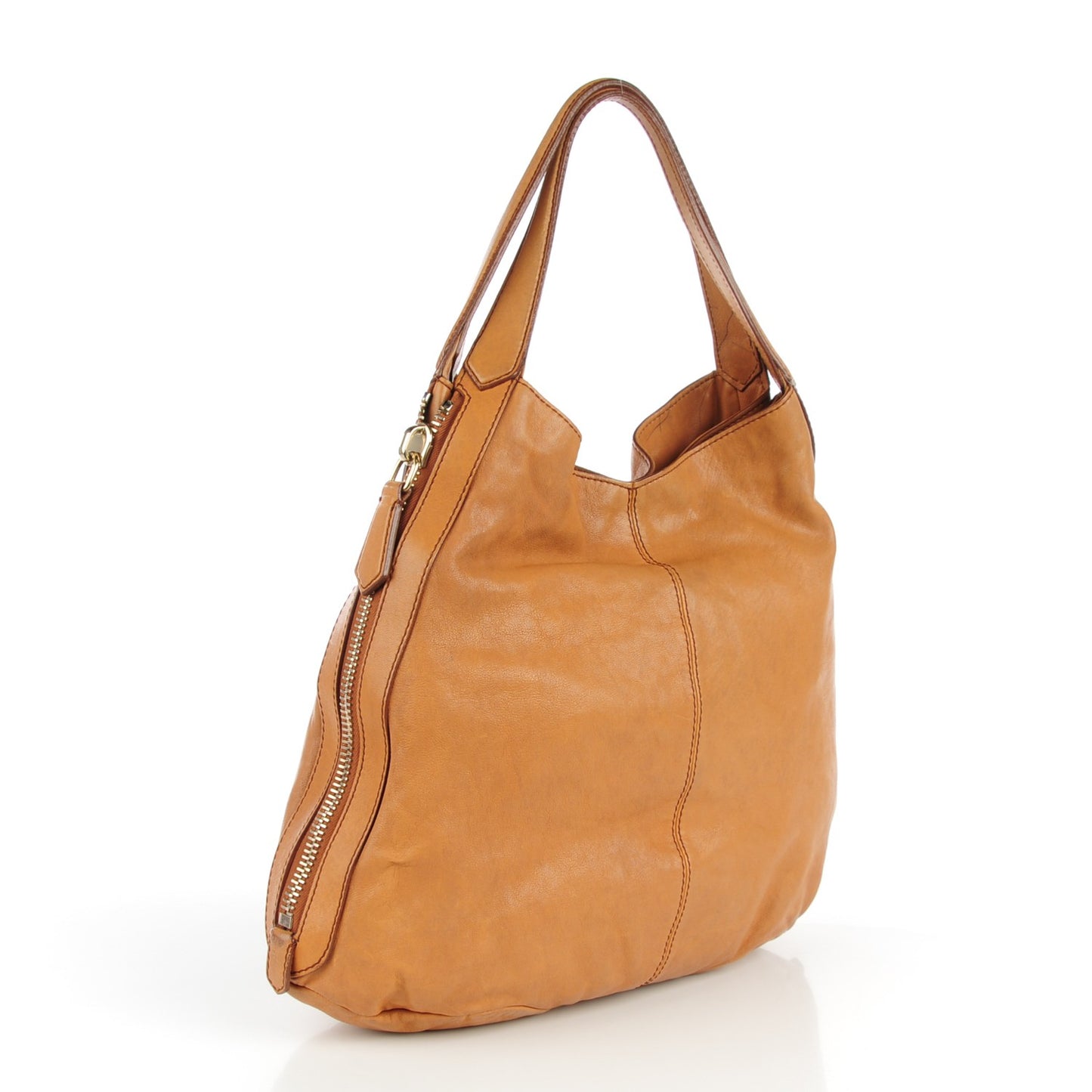 Lambskin Tinhan Shopper Camel