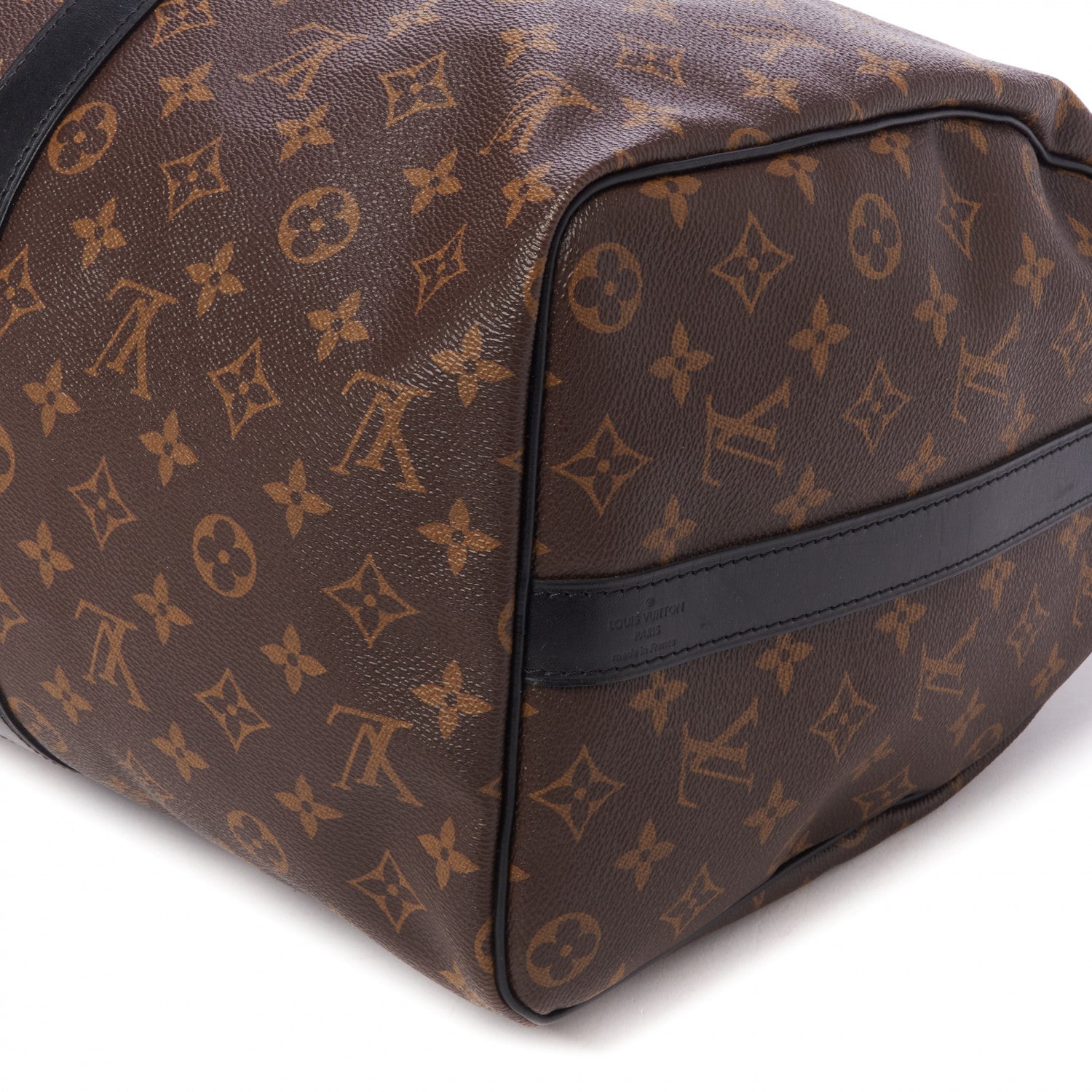 Louis Vuitton Monogram Macassar Keepall Bandouliere 45 5 of 10