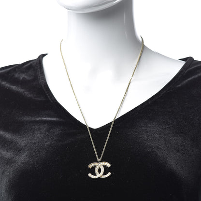 Chanel Pearl CC Pendant Necklace Gold 2 of 6