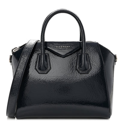 Givenchy Textured Patent Calfskin Small Antigona Storm Blue 1 of 12