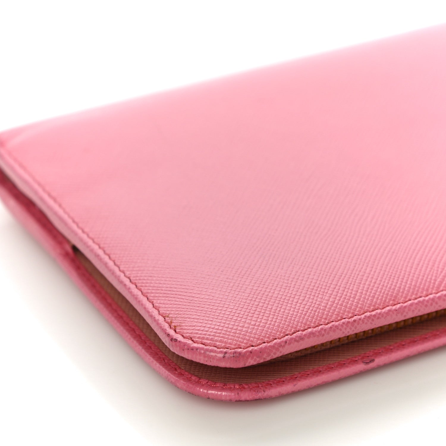 Prada Saffiano Colour Metal Wallet Petalo Peonia 10 of 22