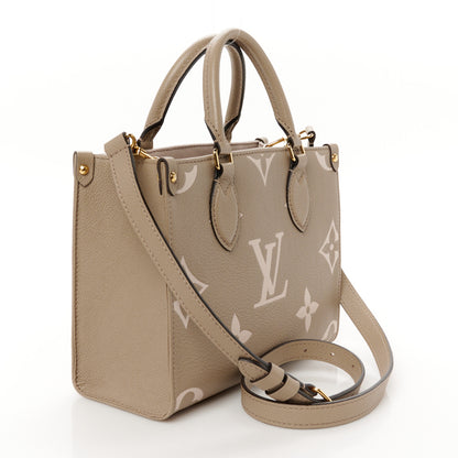 Louis Vuitton Empreinte Monogram Giant Onthego PM Tourterelle Creme 3 of 9