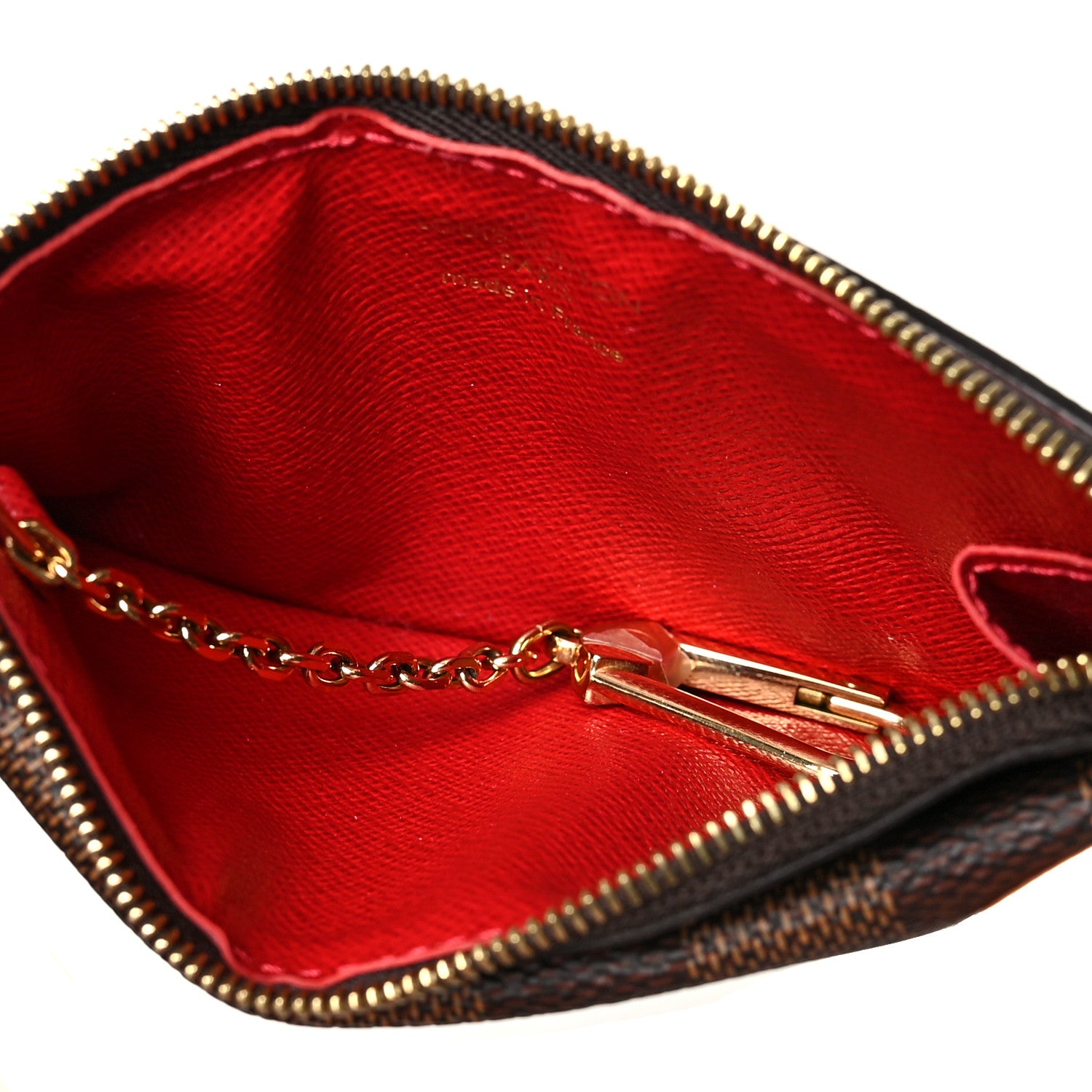 Louis Vuitton Damier Ebene Recto Verso Card Holder Red 4 of 7