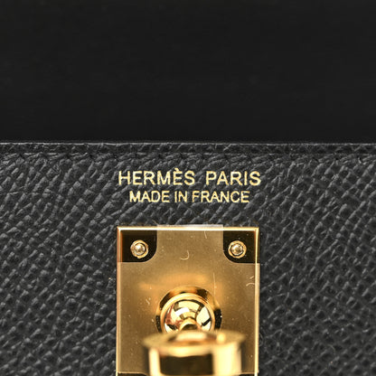 Hermes Epsom Mini Kelly Sellier 20 Black 6 of 10