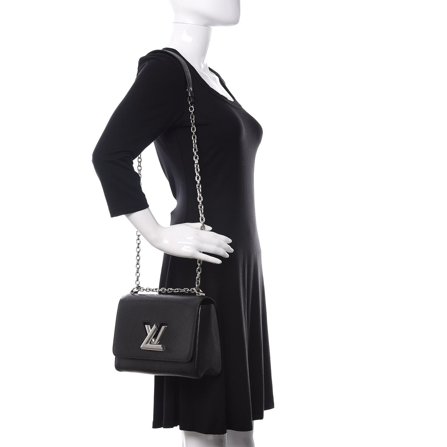 Epi Twist Shoulder Bag MM Black