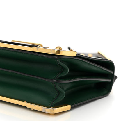 Prada City Calf Saffiano Cahier Bag Biliardo Black 9 of 9