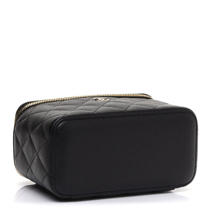 Chanel Caviar Quilted Small Vanity Case With Chain Black 4 of 10
