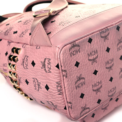 MCM Visetos Small Side Stud Stark Backpack Soft Pink 9 of 12