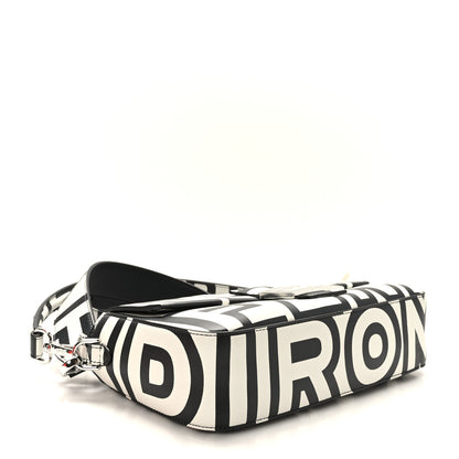 Fendi X MARC JACOBS Vitello Seta Logo Print Baguette White Black 4 of 8