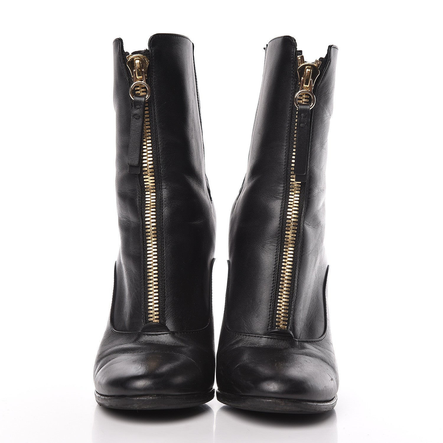Valentino Garavani Calfskin Rebelle Boots 37 Black 2 of 12