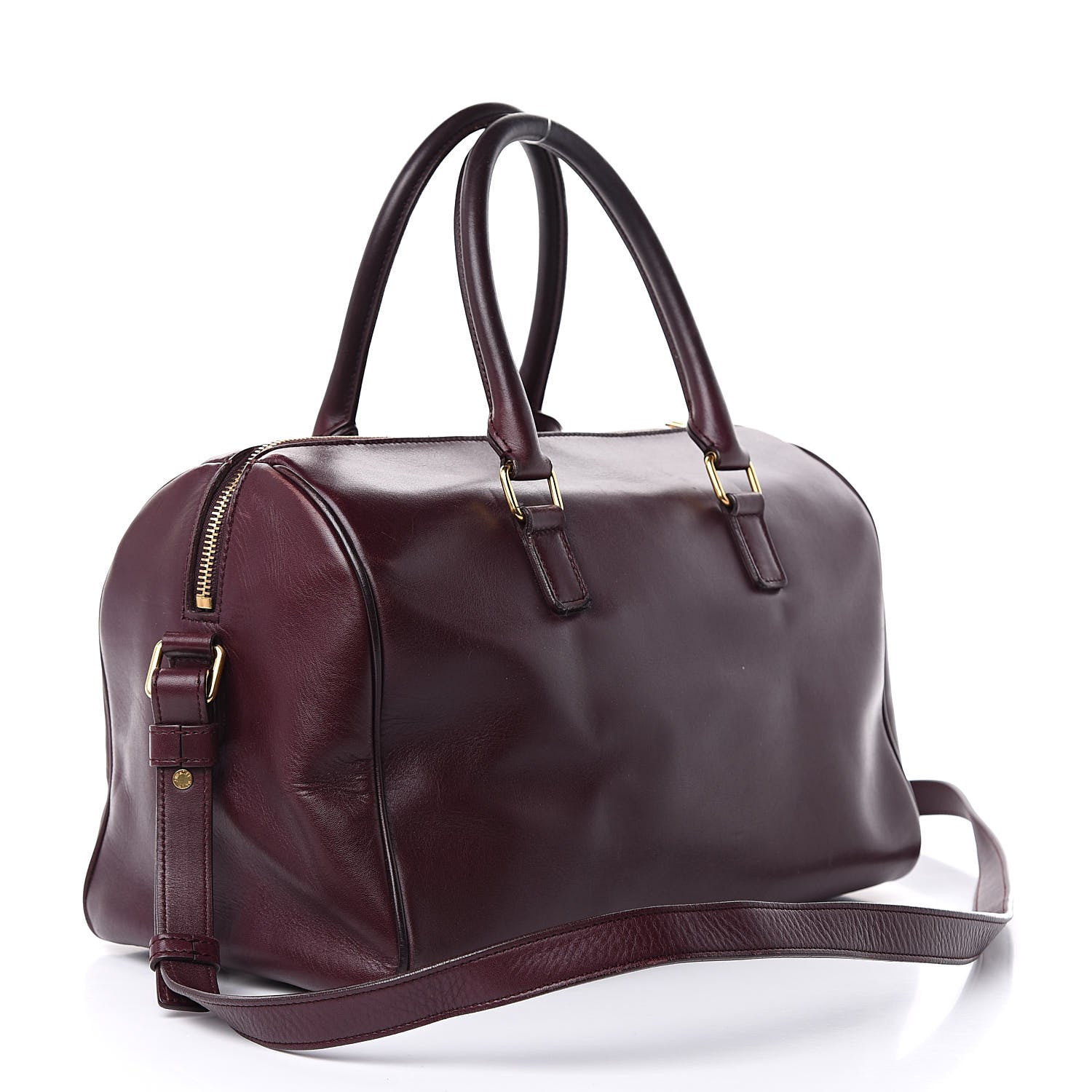 Saint Laurent Calfskin Classic Duffle 6 Amarena 3 of 20
