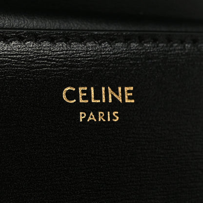 Celine Shiny Smooth Lambskin Small Triomphe Wallet Black 9 of 10